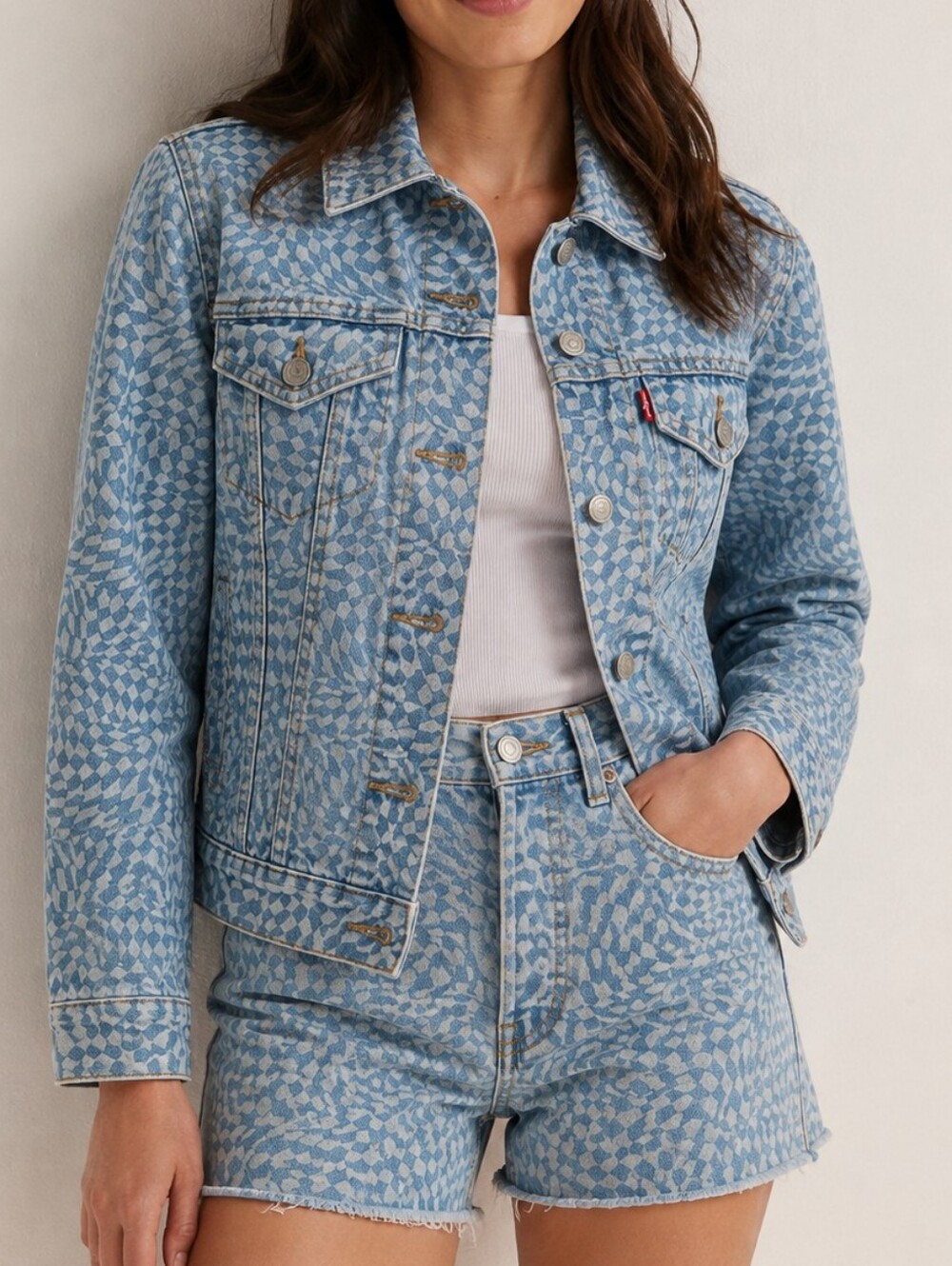 LEVI'S | $90 Harper Geo Trucker Denim Jacket - Picture 3 of 10